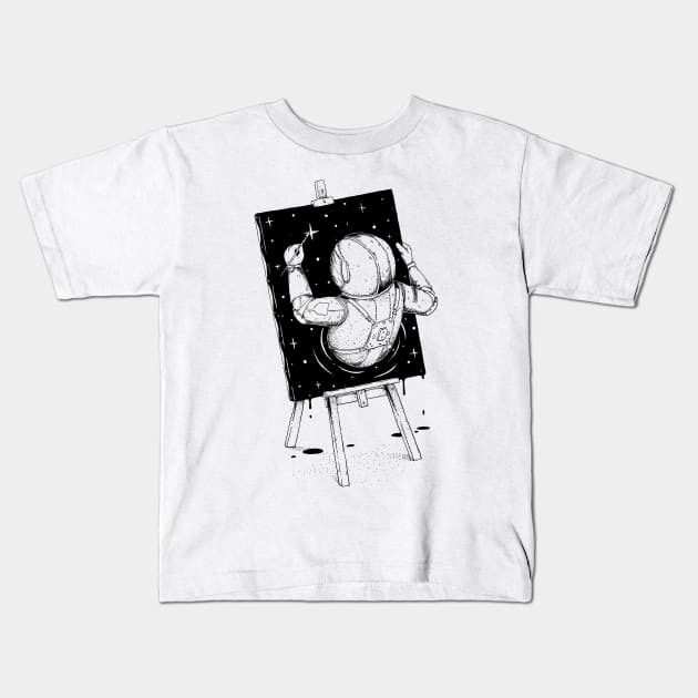 astronaut Kids T-Shirt by rudoi